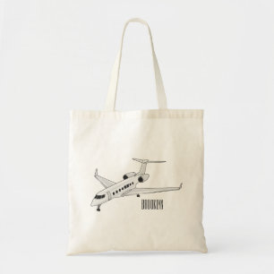 Tote Bag Illustration de jet privé