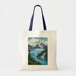 Tote Bag Illustration de Juneau en Alaska, Art de voyage vi