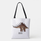 Tote Bag Illustration de Kentrosaurus (Dos)