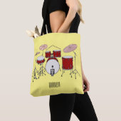 Tote Bag Illustration de kit de batterie (De près)