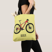 Tote Bag Illustration de la bande dessinée de vélo (De près)