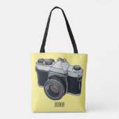 Tote Bag Illustration de la caméra (Dos)