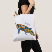 Tote Bag Illustration de la caricature de la sauterelle en  (De près)