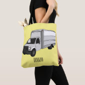 Tote Bag Illustration de la caricature du camion-boîte (De près)