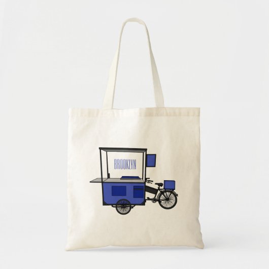 Tote Bag Illustration de la charrette alimentaire (Devant)
