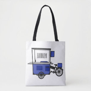 Tote Bag Illustration de la charrette alimentaire