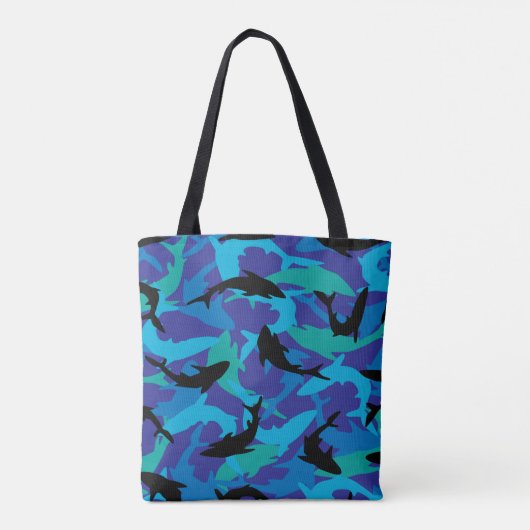 Tote Bag Illustration de la conception des requins (Dos)