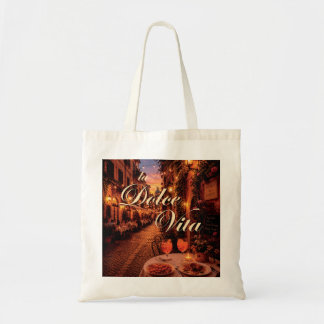 Tote Bag Illustration de La Dolce Vita Rome Trastevere Nuit