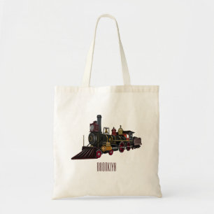Tote Bag Illustration de la locomotive à vapeur
