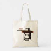 Tote Bag Illustration de la machine à coudre (Dos)