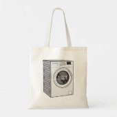 Tote Bag Illustration de la machine à laver (Dos)
