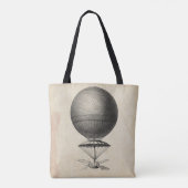 Tote Bag Illustration de la machine volante antique (Dos)