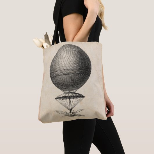 Tote Bag Illustration de la machine volante antique (De près)