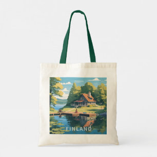 Tote Bag Illustration de la nature finlandaise