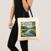 Tote Bag Illustration de la nature finlandaise (Devant (produit))