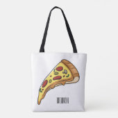 Tote Bag Illustration de la pizza (Dos)