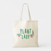 Tote Bag Illustration de la plante Lady Pink et Green (Dos)