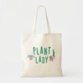 Tote Bag Illustration de la plante Lady Pink et Green (Devant)
