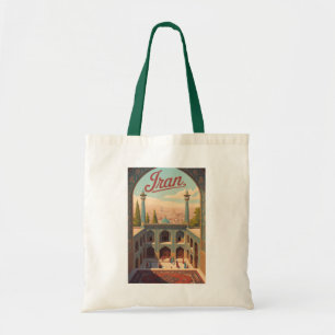 Tote Bag Illustration de la skyline d'Iran Art de voyage vi
