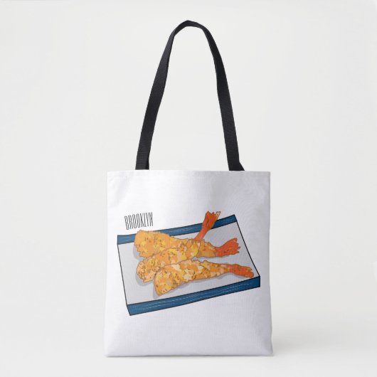 Tote Bag Illustration de la tempura crevette (Devant)