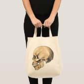 Tote Bag Illustration de l'anatomie crânienne vintage (Devant (produit))