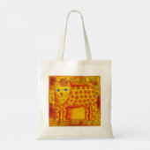 Tote Bag Illustration de l'aquarelle léopard (Dos)