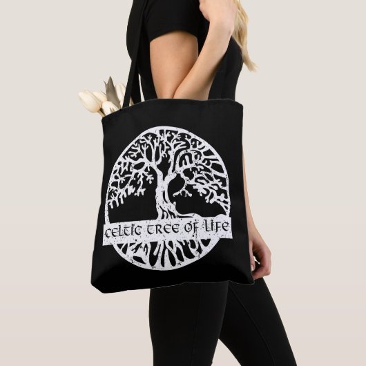 Tote Bag Illustration de l'arbre de vie celtique Yggdrasil (De près)