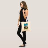Tote Bag Illustration de l'art de voyage des Bermudes vinta (Devant (modèle))