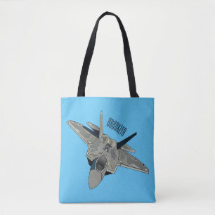 Tote Bag Illustration de l'avion de chasse