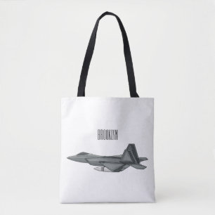 Tote Bag Illustration de l'avion de chasse