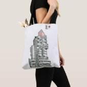 Tote Bag Illustration de l'édifice de la tour Capsule de Na (De près)