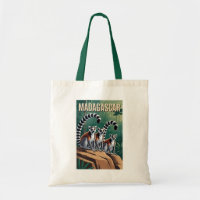 Illustration de lémuriens de Madagascar Art de voy