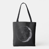 Tote Bag Illustration de l'encre tirée à la main sur la fac (Dos)
