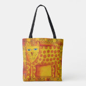 Tote Bag Illustration de léopard à l'aquarelle à motifs (Dos)