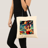 Tote Bag Illustration de l'espace cosmique (Devant (produit))