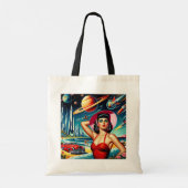 Tote Bag Illustration de l'espace cosmique (Dos)