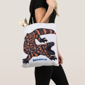 Tote Bag Illustration de lézard géant affamé (De près)