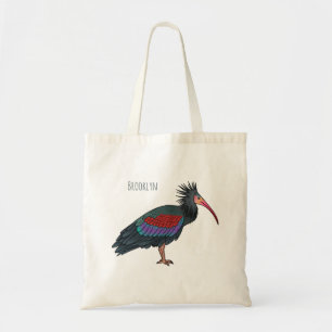 Tote Bag Illustration de l'ibis à chauve-souris du nord