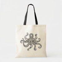 Illustration de ligne noire Kraken