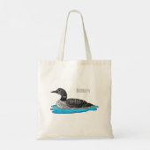 Tote Bag Illustration de Loon bird (Dos)