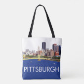 Tote Bag Illustration de l'ordinateur Cool Pittsburgh Skyli (Dos)