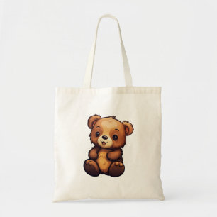 Tote Bag Illustration de l'ours de dessin
