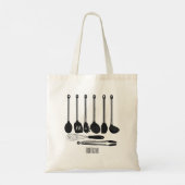 Tote Bag Illustration de l'ustensile de cuisine (Dos)
