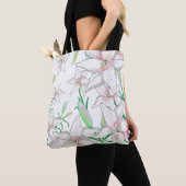 Tote Bag Illustration de lys blancs (De près)