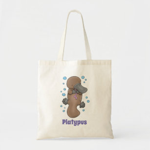 Tote Bag Illustration de mignon bébé platypus