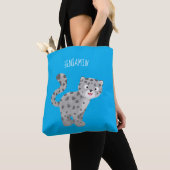 Tote Bag Illustration de mignon léopard des neiges (De près)
