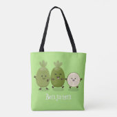 Tote Bag Illustration de mignonne guava feijoa (Dos)
