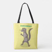 Tote Bag Illustration de mignonne mangouste (Dos)