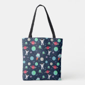 Tote Bag illustration de motif spatial (Dos)