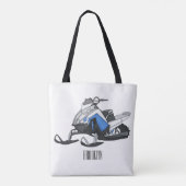 Tote Bag Illustration de motoneige (Dos)